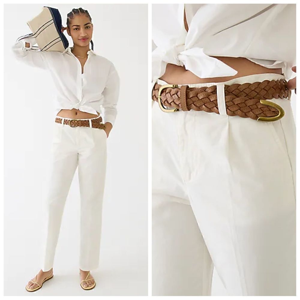 J.Crew Pleated Slouchy Boyfriend Chino Pant Size 31